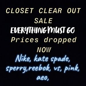 CLEAR OUT SALE